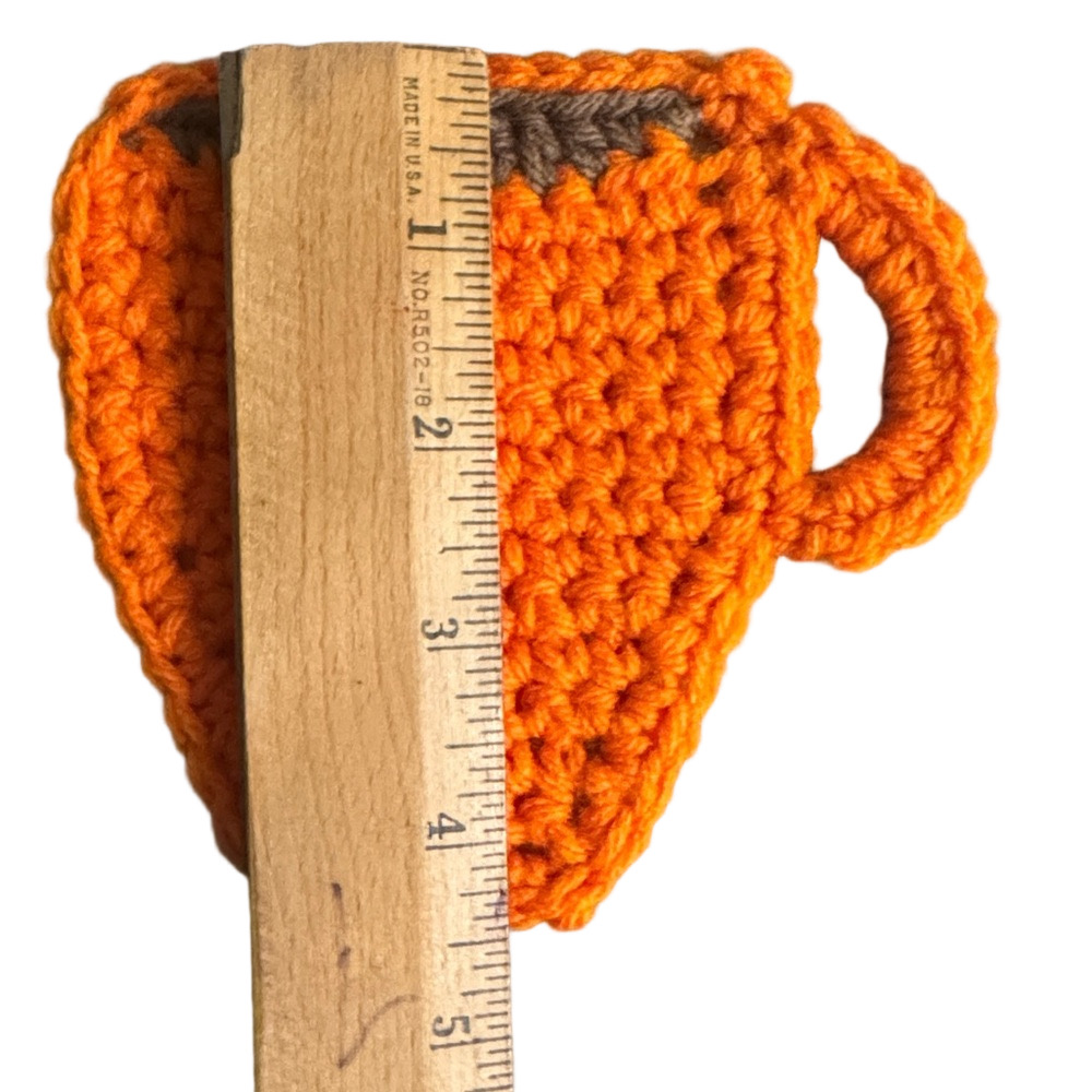 Crochet Coffee Cup Coasters with Backing - Picture 4 of 9